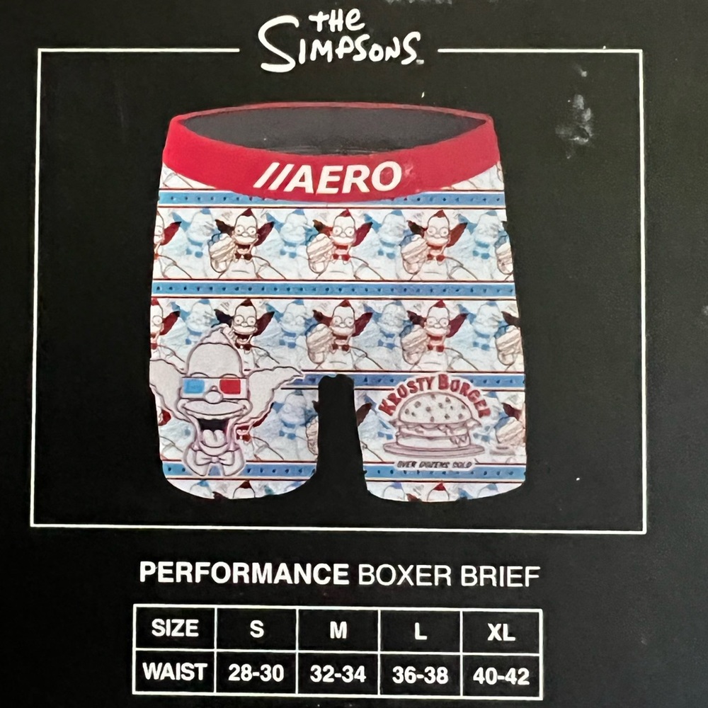 The Simpsons Aeropostale Boxer Briefs. Size Medium